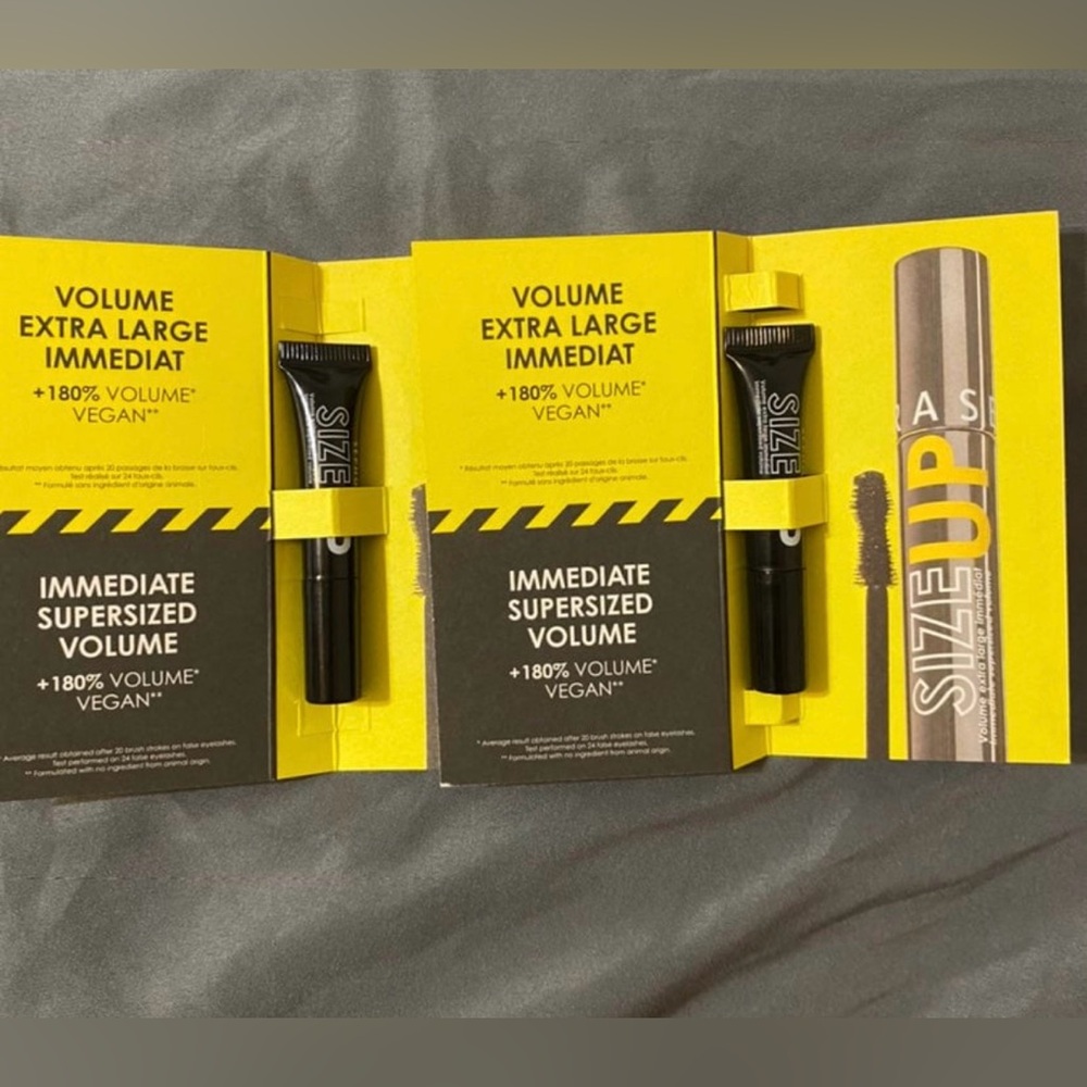 Sephora Size Up Mascara Ultra Black 1.5g Sample Lot of 2 Makeup Beauty Face New
